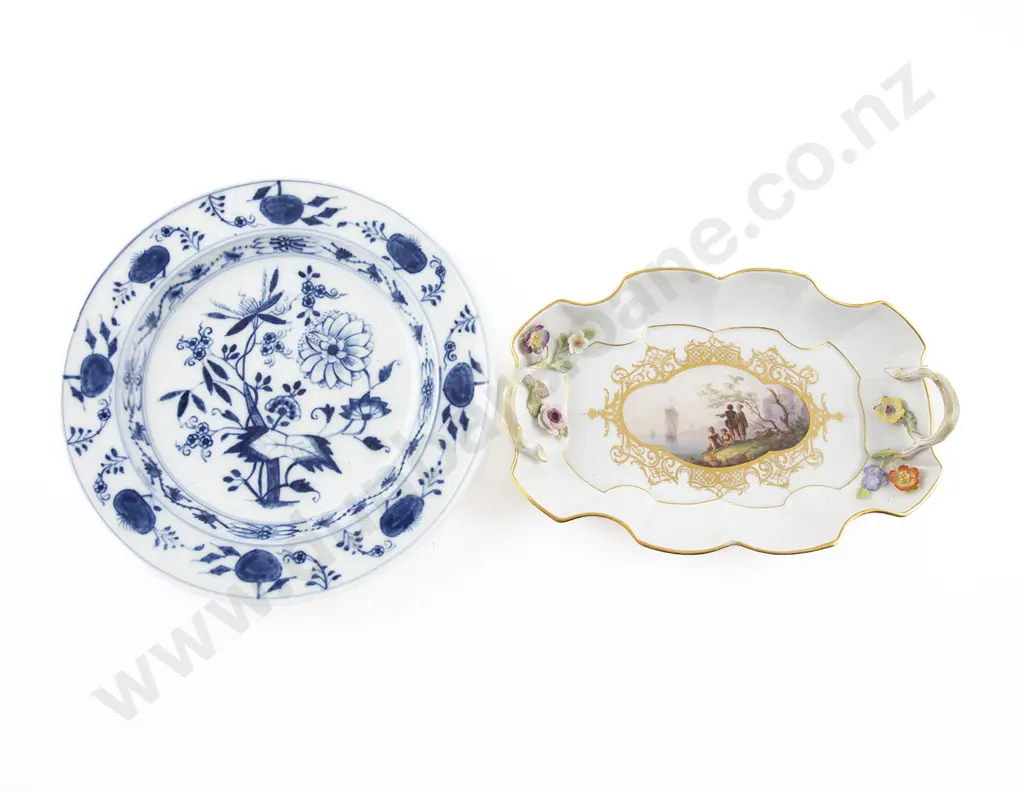 Two C19th Meissen Plates Image 1++