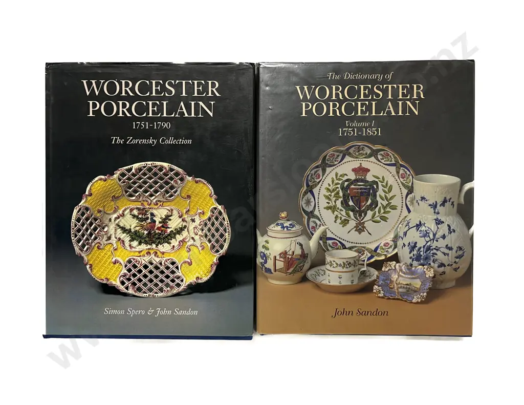 Two Worcester Porcelain Reference Volumes Image 1++