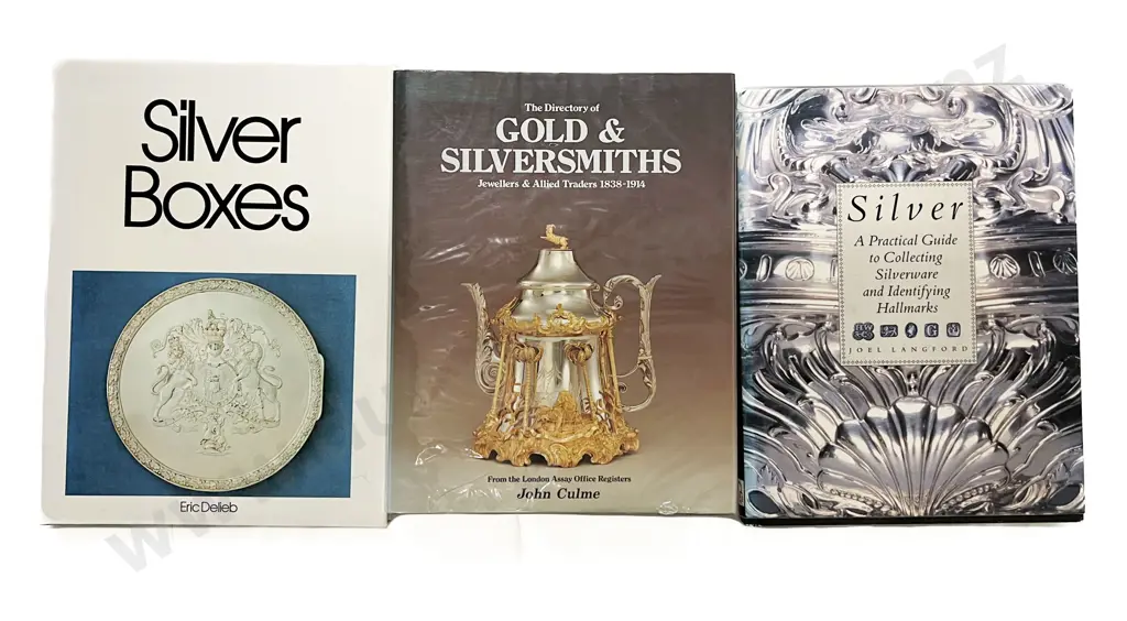 Three Antique Silver Reference Books Image 1++