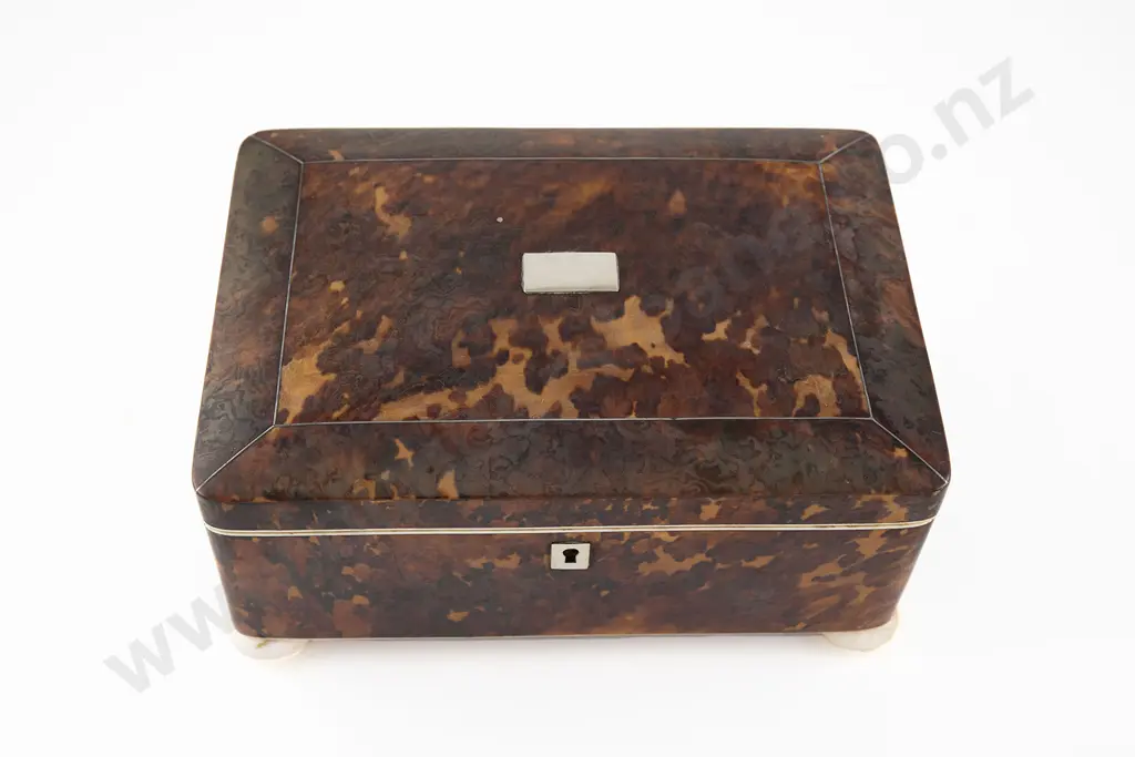 Victorian Tortoiseshell Work Box Image 1++