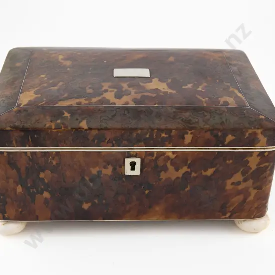Victorian Tortoiseshell Work Box