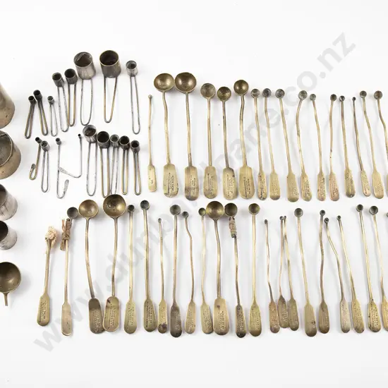 Collection of C19th Brass Seed Measures