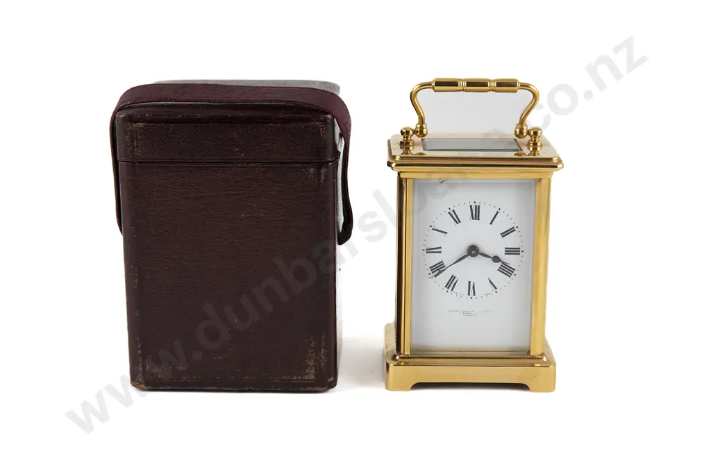 French Brass Cased Carriage Clock Image 1++