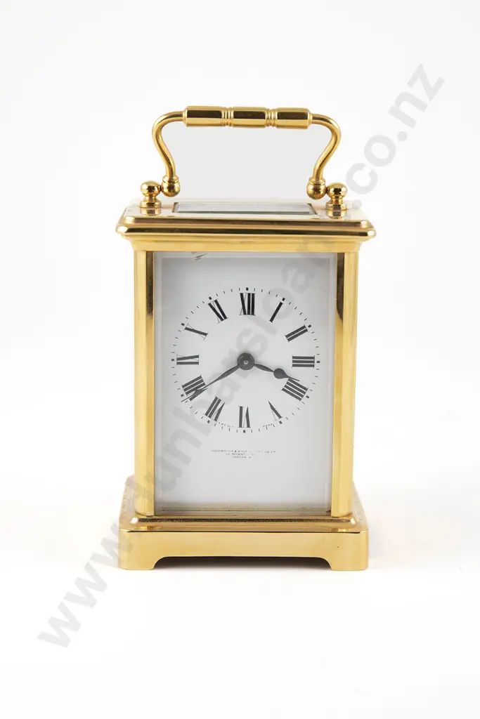 French Brass Cased Carriage Clock Image 1++
