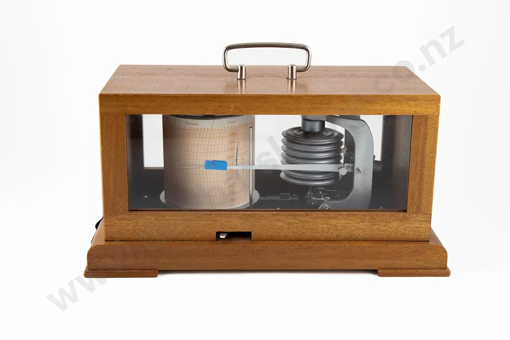 Modern Mahogany Cased Barograph Image 1++