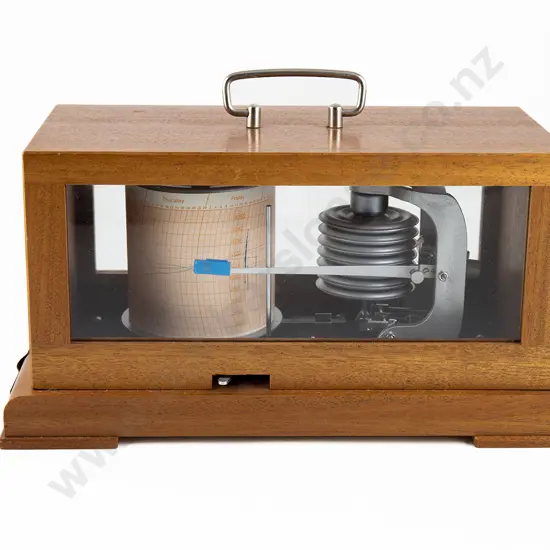 Modern Mahogany Cased Barograph
