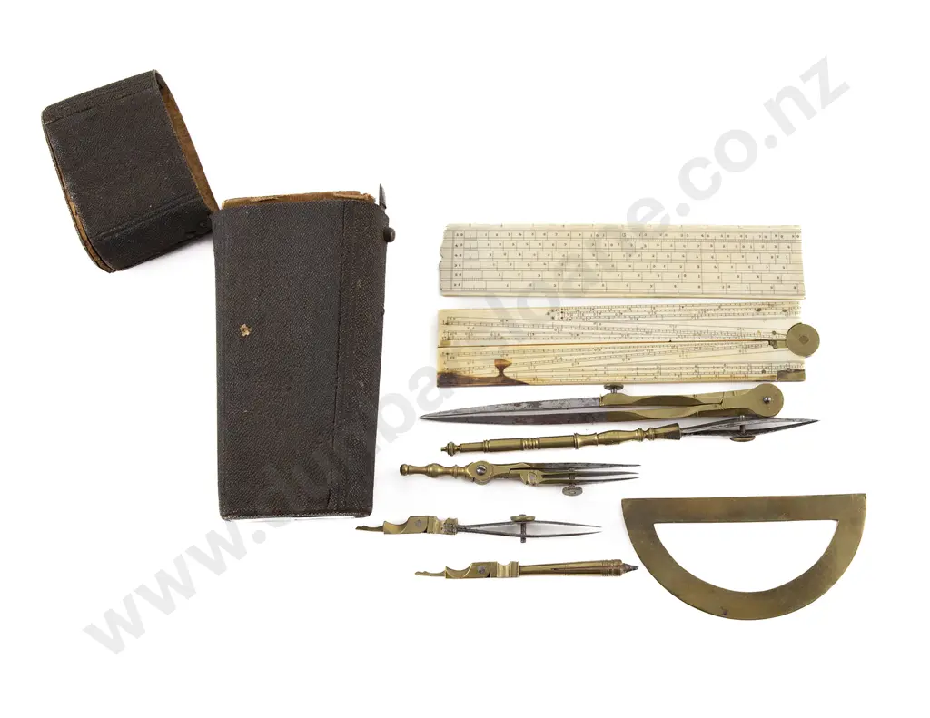Early C19th Shagreen Cased Set Of Drawing Instruments Image 1++