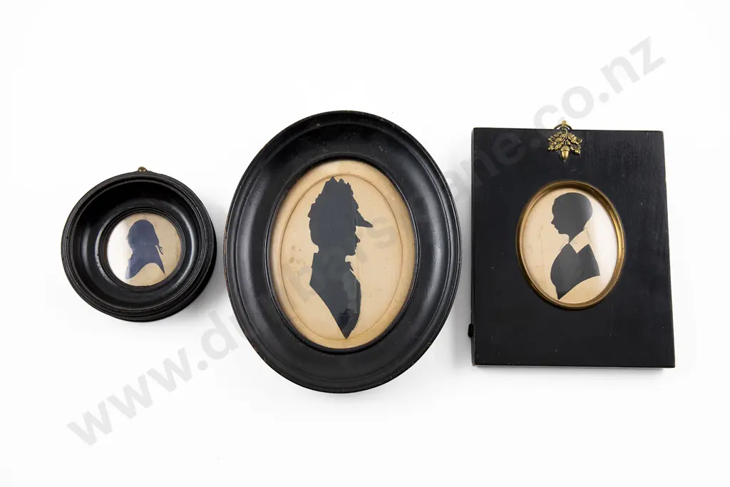 Three Regency Silhouette Portraits Image 1++