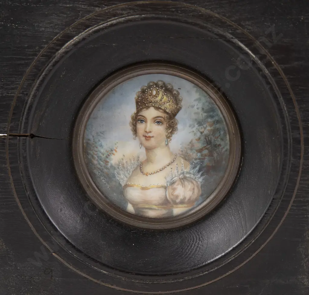 Pair Of C19th Portrait Miniatures Image 1++