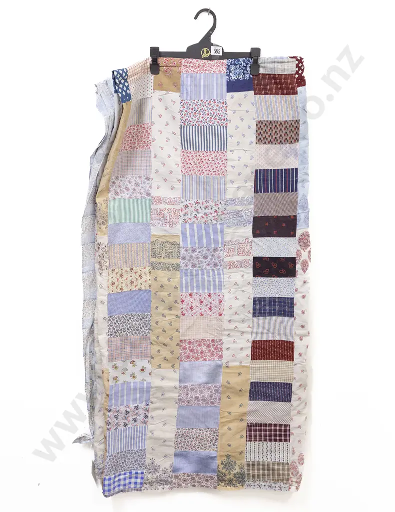 Late C19th/Early C20th Printed Cotton Quilt Image 1++