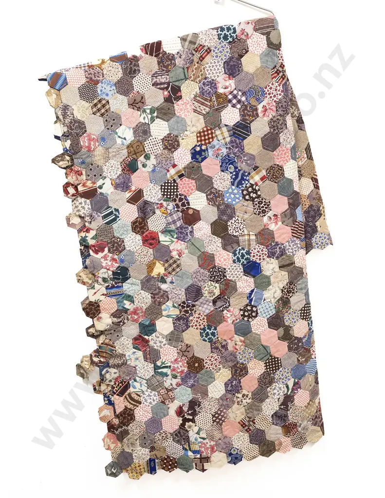 Late C19th/Early C20th Printed Cotton Quilt Image 1++