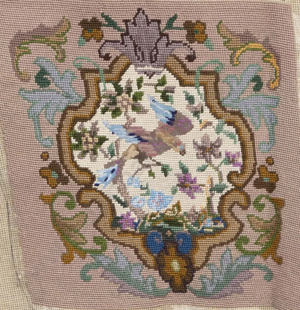 Mid C20th Five Tapestry Chair Seat Upholstery Covers Image 1++