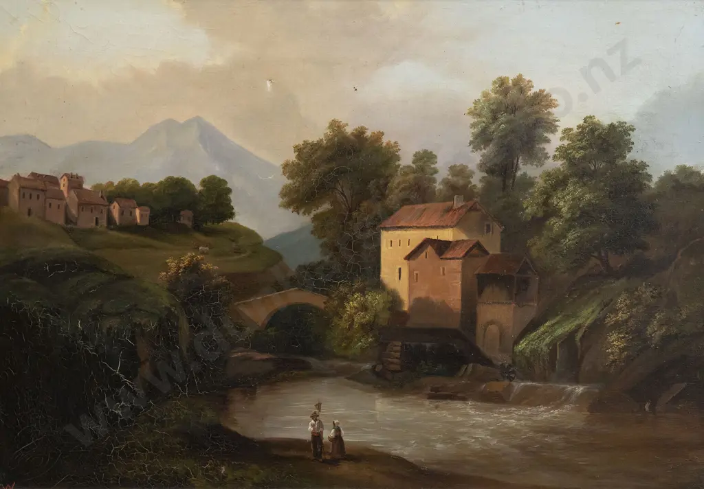 19th Century Rural Village Scene Image 1++