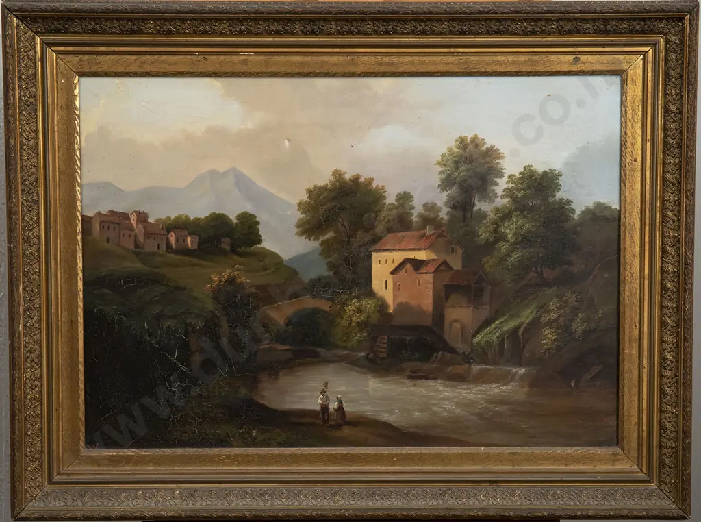 19th Century Rural Village Scene Image 1++