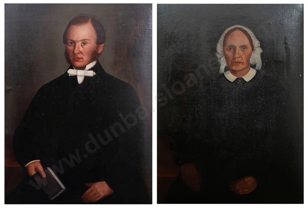 Three Early 19th Century Portraits of Church Minister Image 1++