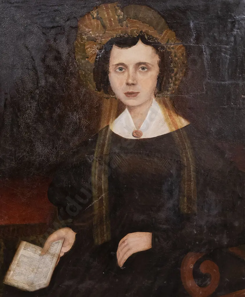 C. 19th Century Portrait of a Young Woman Image 1++