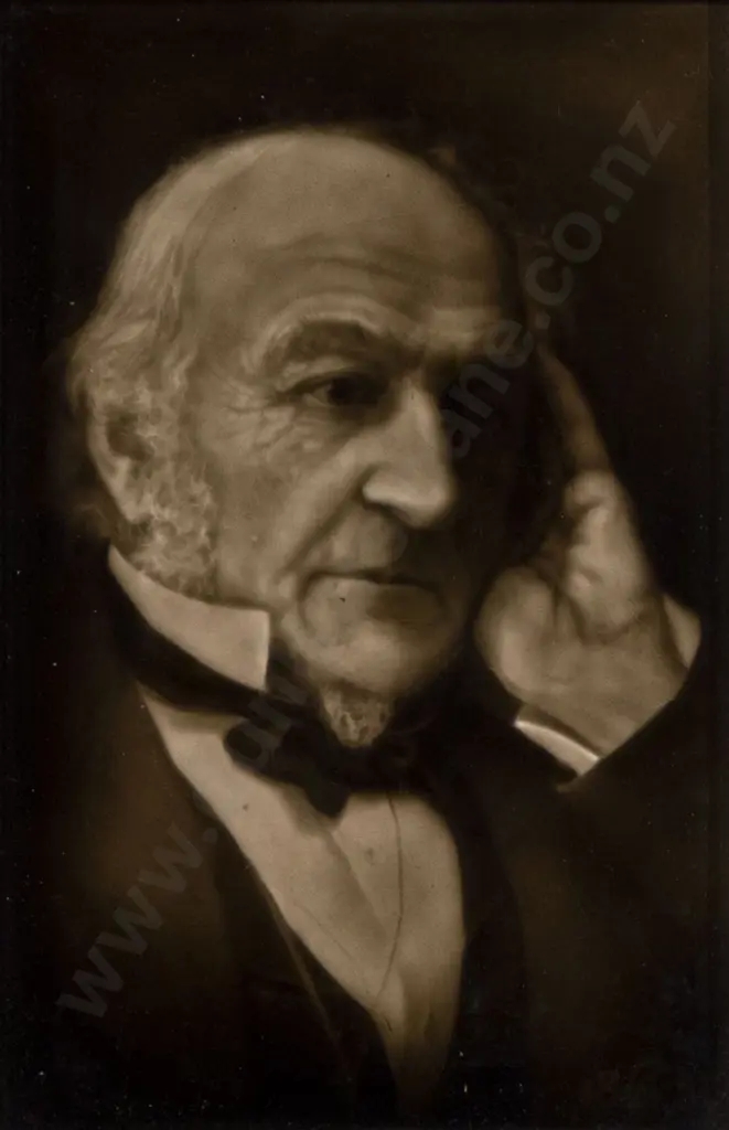 Vict Glazed Porcelain Plaque Of William Gladstone Image 1++