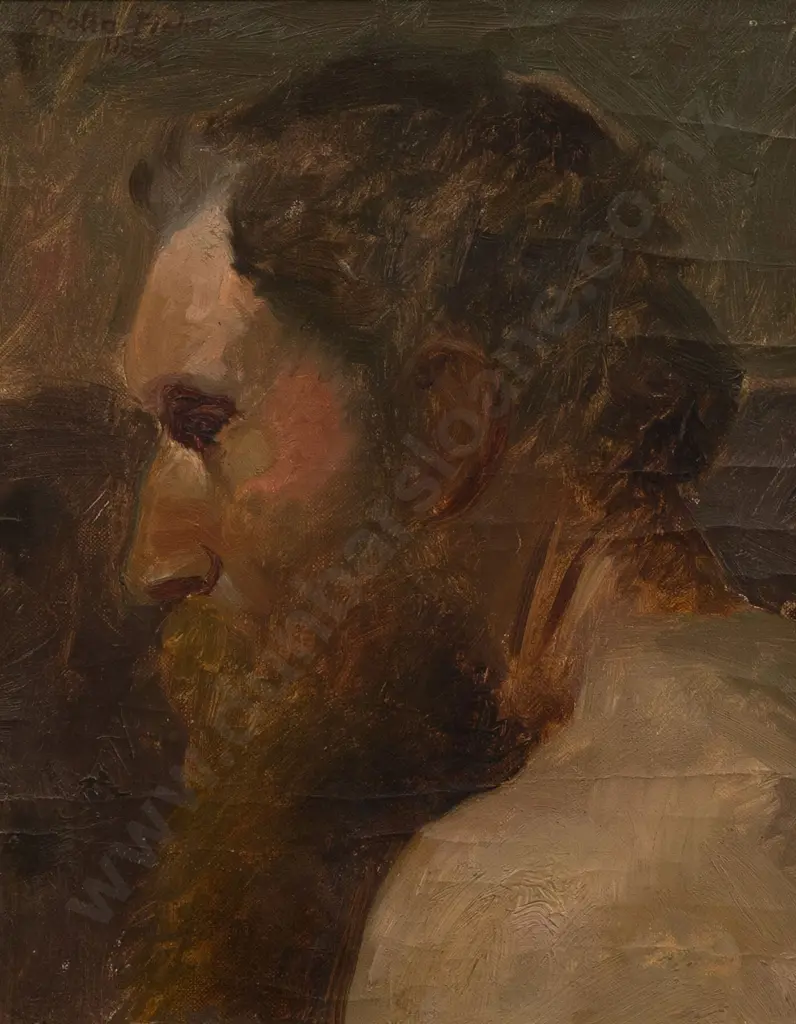 Rollo Fisher (1889) - Portrait of Man With Beard Image 1++