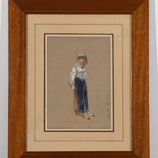 Édouard de Beaumont (French 1821-1888) - Three Female Studies