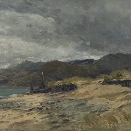 Attributed David Cox (British 1783-1859) - Coastal Landscape