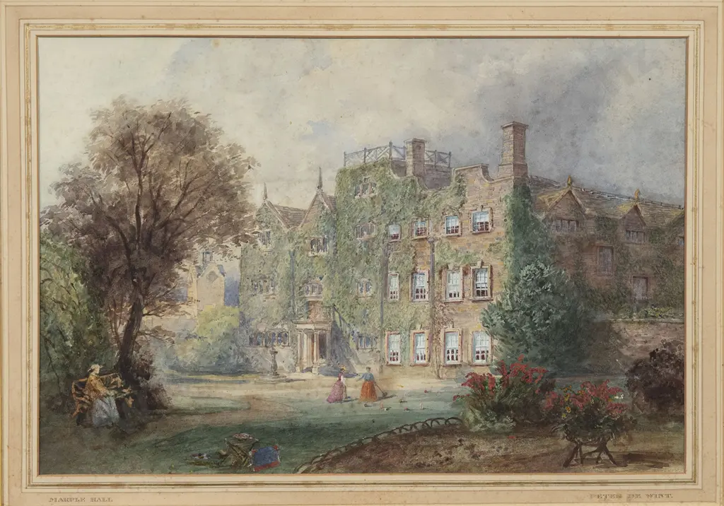 Peter De Wint (British 1784-1849) - Marple Hall Image 1++