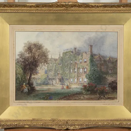 Peter De Wint (British 1784-1849) - Marple Hall