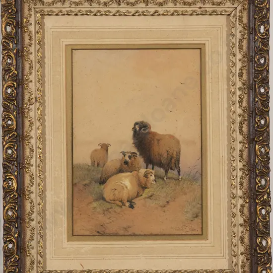 Frederick E. Valter (British 1850-1930) - Sheep Resting