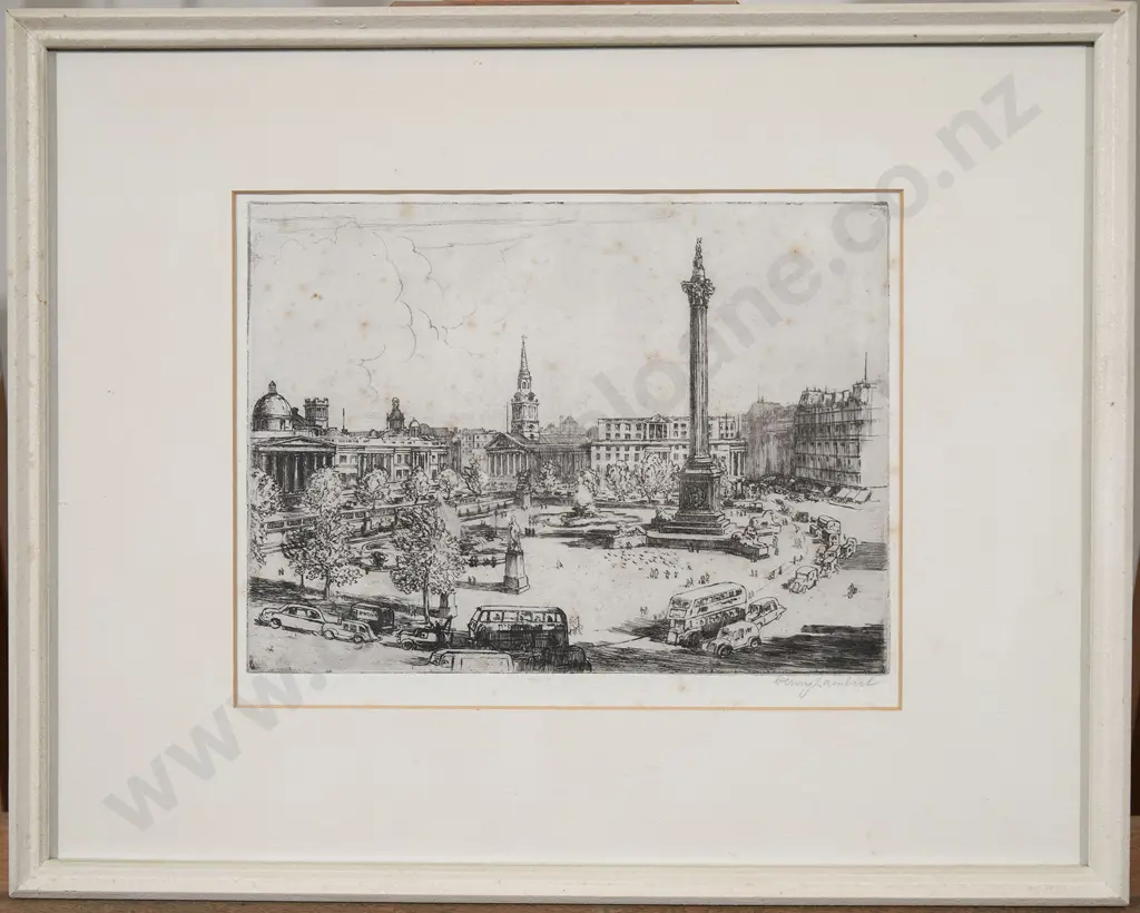 Three Drypoint Etchings Depicting Various Views of London Image 1++