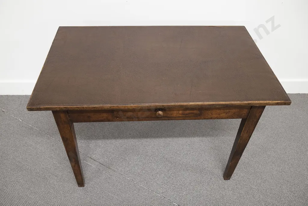 Vict Stained Farmhouse Kitchen Table Image 1++