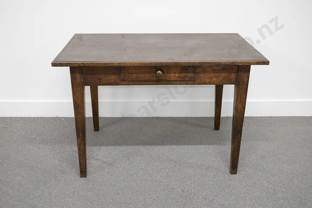 Vict Stained Farmhouse Kitchen Table Image 1++