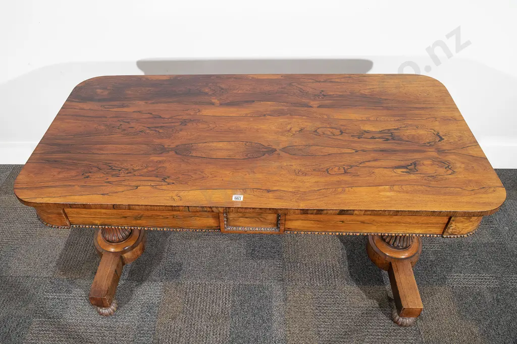 Wm IV Rosewood Centre Table Image 1++