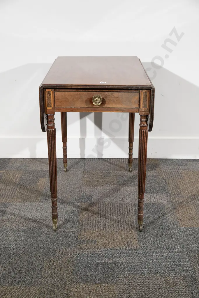 Regency Mahogany Pembroke Table Image 1++