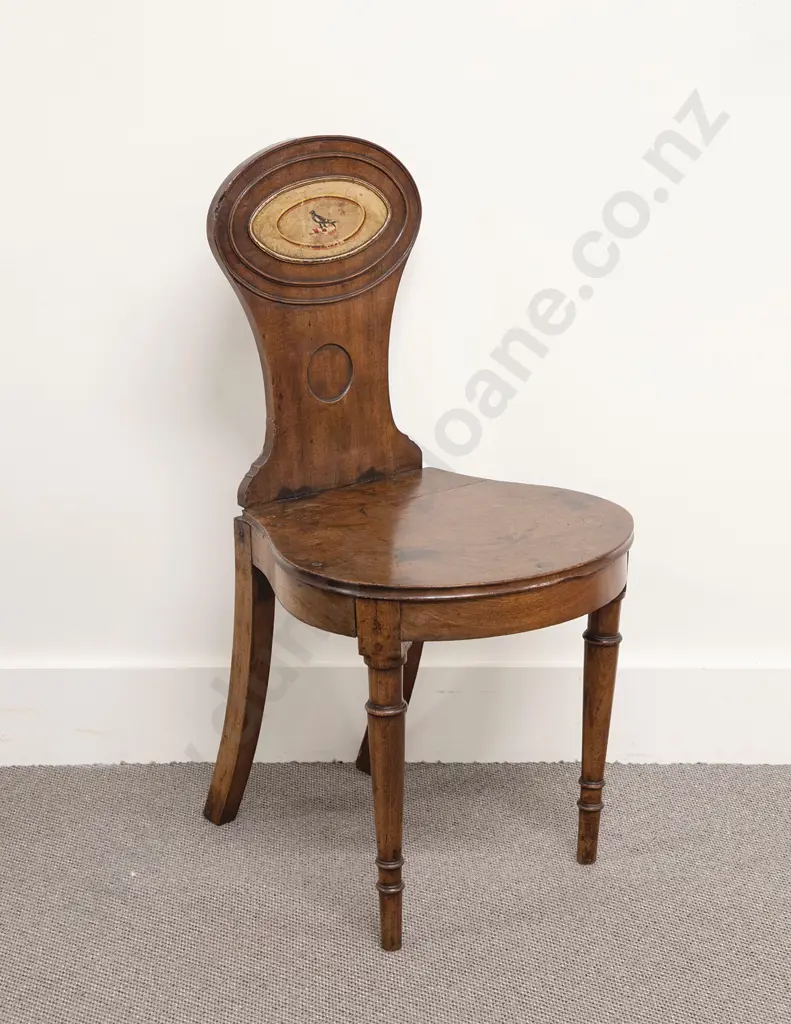 Regency Mahogany Hall Chair Image 1++