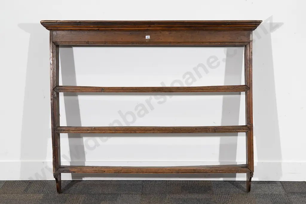 George III Oak English Country Made Plate Rack Image 1++