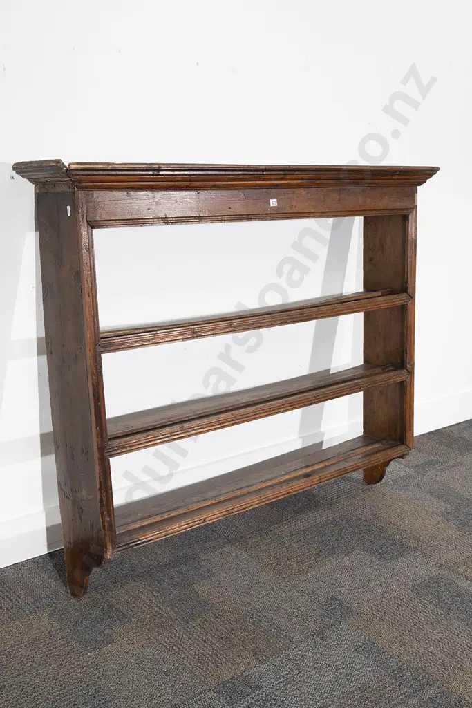 George III Oak English Country Made Plate Rack Image 1++