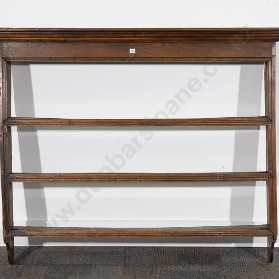 George III Oak English Country Made Plate Rack