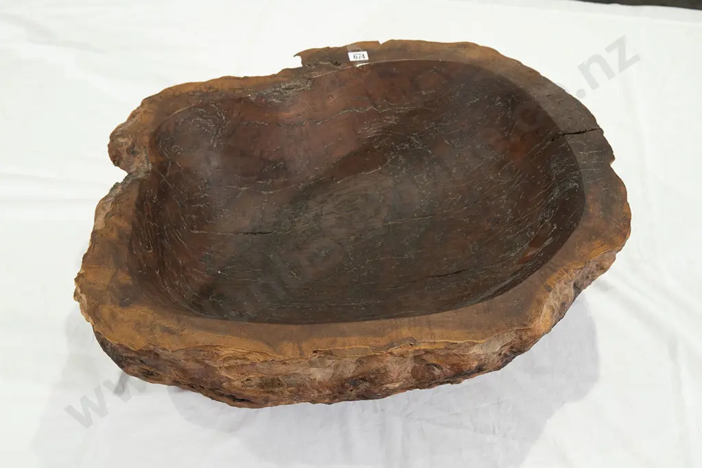 Large Burr Walnut Root Bowl Image 1++