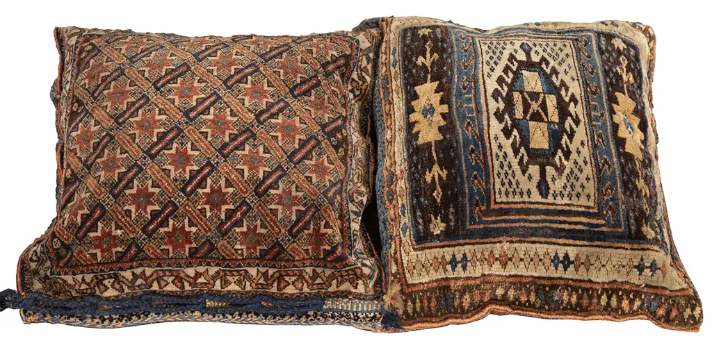 Two Persian Rug Cushions Image 1++