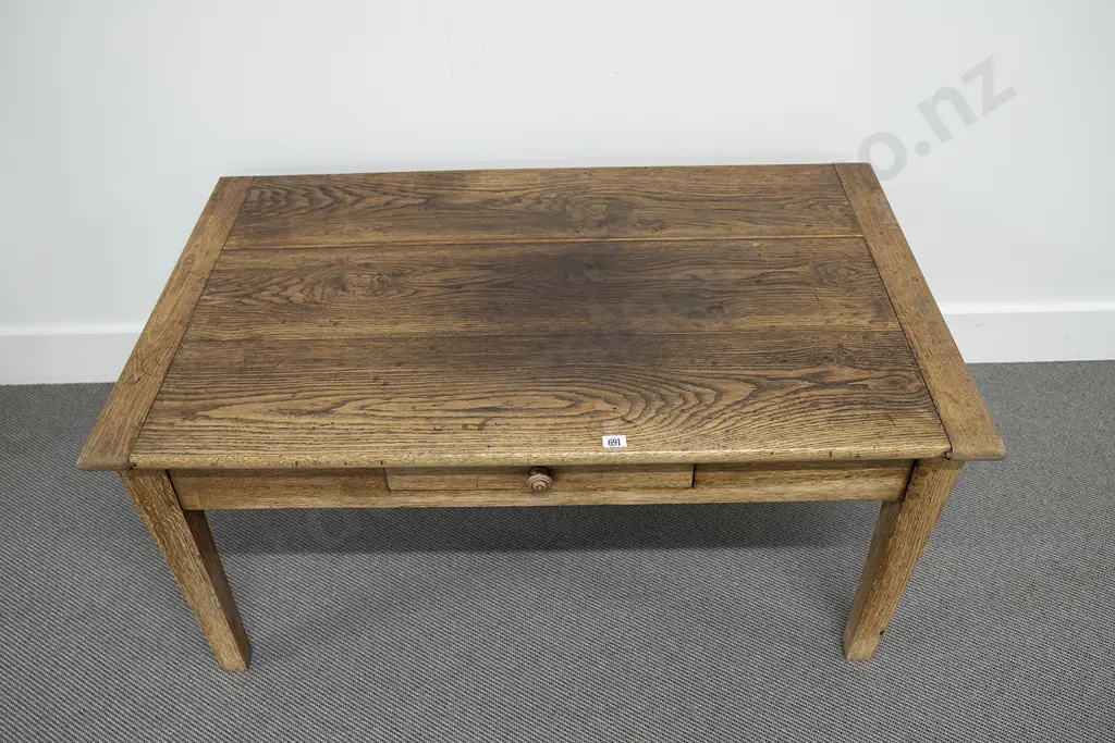Oak Oblong Side Table Image 1++