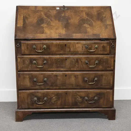 George III Mahogany Bureau