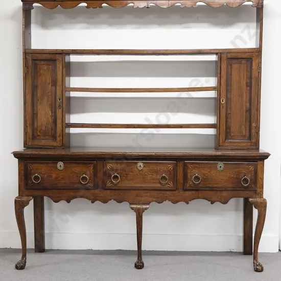 A  George III Period Oak and Elm Welsh Dresser