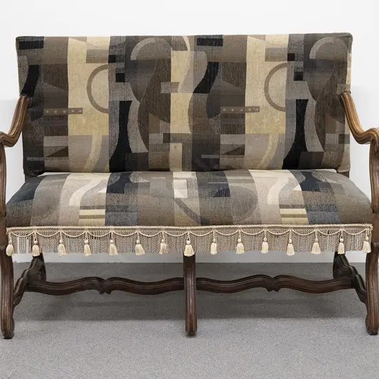 Late C19th French Walnut Salon Settee