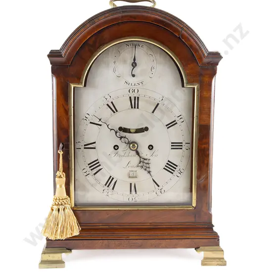 A Fine C19th Mahogany Bracket Clock By Charles Frodsham & Son London