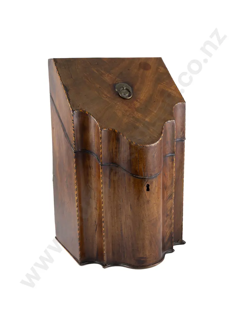 Geo III Mahogany Knife Box Image 1++