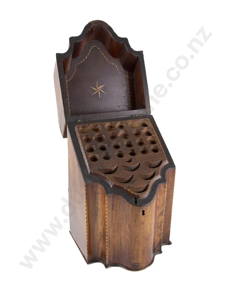 Geo III Mahogany Knife Box Image 1++