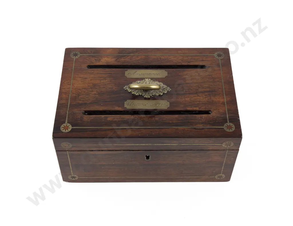 Vict Rosewood Letter Box Image 1++