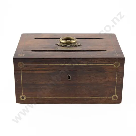 Vict Rosewood Letter Box