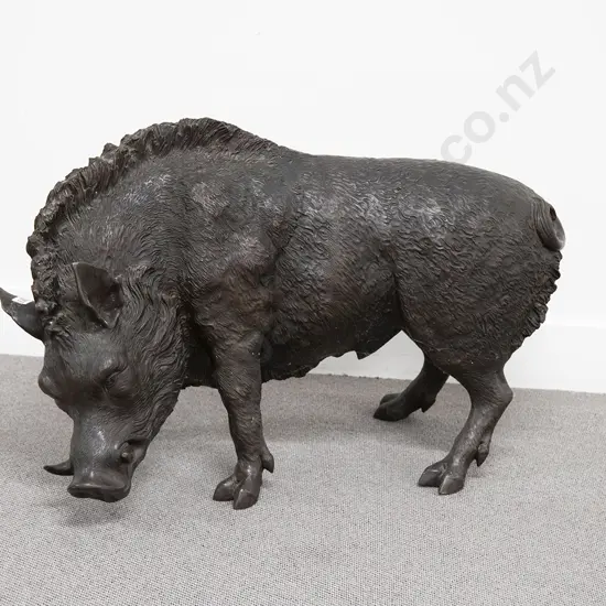 Life Size Bronze Warthog