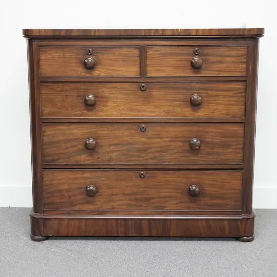 Vict Mahogany Flat Front Chest