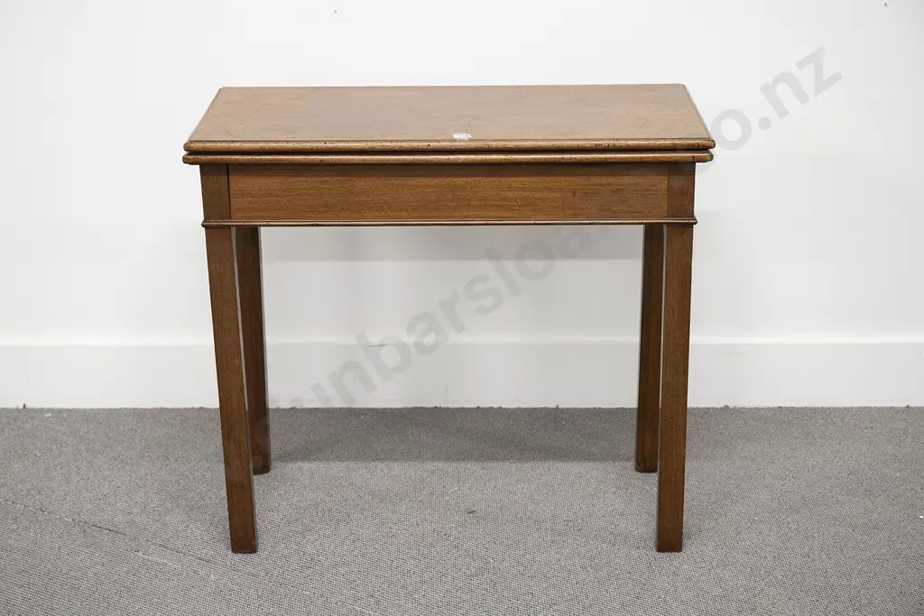 Geo III Mahogany Foldover Tea Table Image 1++